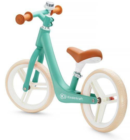 Kinderkraft Fly Plus Rowerek Biegowy Green + Kinderkraft Safety Kask