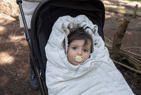 Lodger Wodoodporny Zimowy Śpiworek Do Wózka Szary Taslon Drizzle