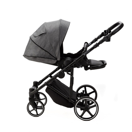 Adamex Zico New Wózek Głęboko-Spacerowy 2w1 Grafitowy TK-57