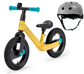 Kinderkraft GOSWIFT  Rowerek Biegowy  Primrose Yellow + Kinderkraft Safety Kask