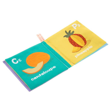 Bocioland Miękka Szeleszcząco-Piszcząca Książeczka Kontrastowa Fruits