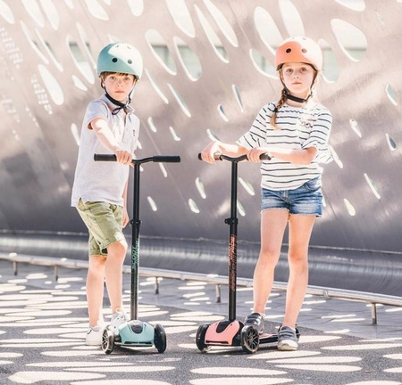 Scootandride Highwaykick 5 LED Hulajnoga Składana Ze Świecącymi Kółkami 5+ Peach