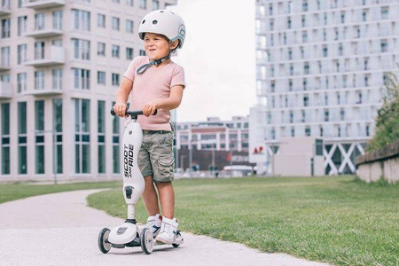 Scootandride Highwaykick 1 2w1 Jeździk i Hulajnoga 1-5 lat + Kask XXS-S Dla Dzieci 1-5 Lat Ash