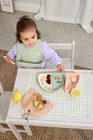 Lassig Zestaw silikonowych naczyń 3 el. Happy Fruit Cherry