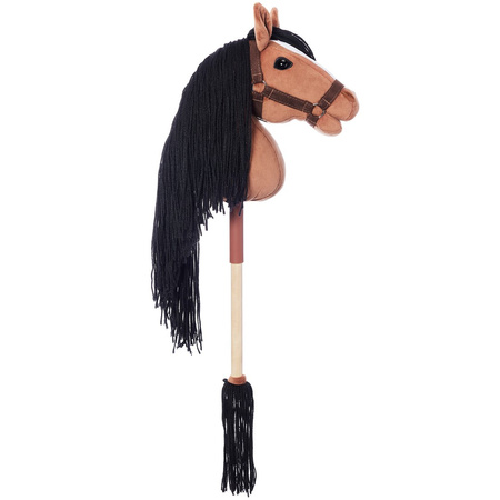 Hoppihorse Koń na Kiju Hobby Horse A4 Ciemny Brąz 64cm