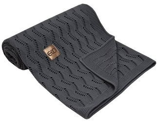 Kocyk Dzianinowy Bambusowy PLE-77  Grafit