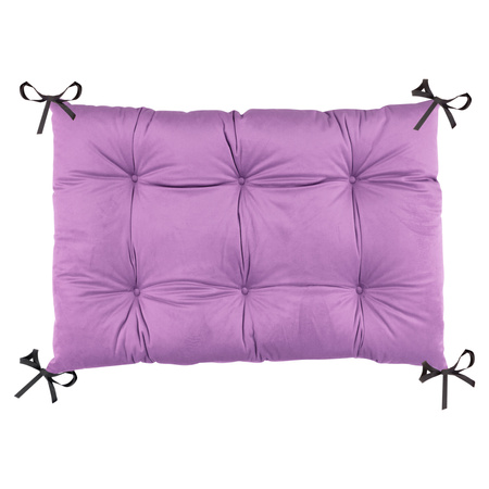 GUGI Bujak Drewniany Montessori Mały M + Poduszka Welurowa Różowa