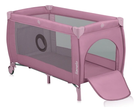 Lionelo Stefi Plus łóżeczko turystyczne Pink Magnolia