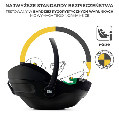 Kinderkraft I-Care I-Size RWF Fotelik Samochodowy 0-13kg Graphite Black