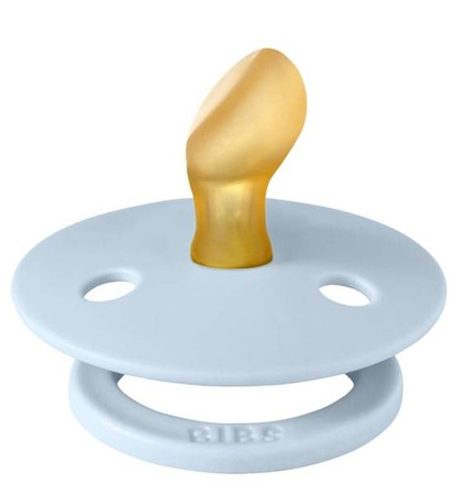 Bibs Colour Anatomical Smoczek Anatomiczny Kauczuk Hevea r.M 6m+ Baby Blue