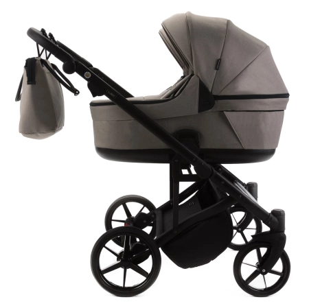 Adamex Leo Wózek Głęboko-Spacerowy Bliźniaczy TK-72 Beżowy