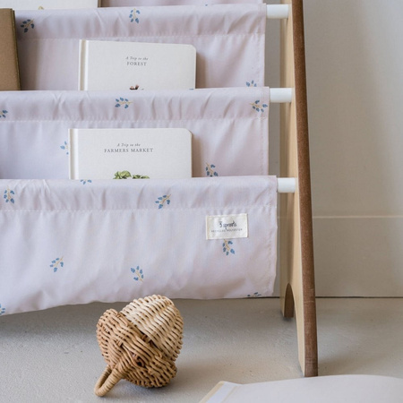 3 Sprouts Recycled Stojak Na Książki Blueberry Taupe