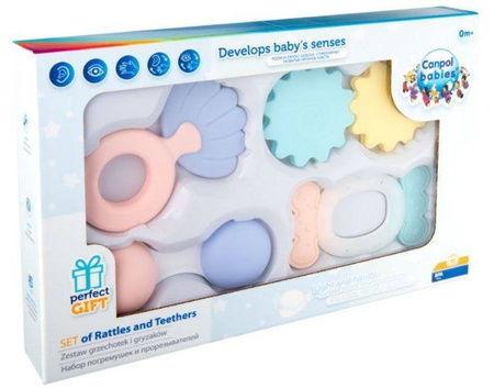 Canpol Babies Zestaw Pierwszych Grzechotek Pastel 79/401