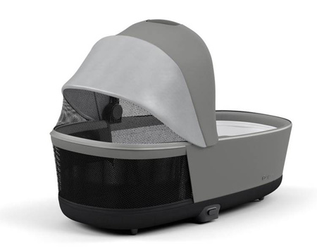 Cybex Priam 4.0 Wózek Głęboko-Spacerowy Mirage Grey + Cybex Platinum Lite Cot Priam Gondola Manhattan Grey