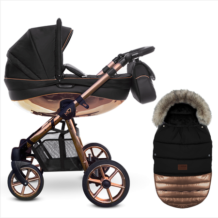 Babyactive Śpiwór Duży Glossy Black Rose Gold DS_02