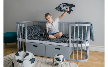 Waldin Szuflada do Łóżeczka 7w1 Grafitowa