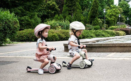 Scootandride Highwaykick 1 2w1 Jeździk i Hulajnoga 1-5 lat + Plecak Rose