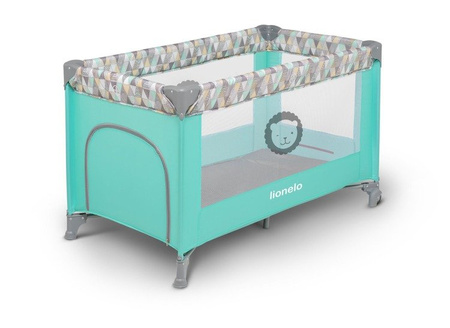 Lionelo Łóżeczko Turystyczne Suzie Turquoise Scandi