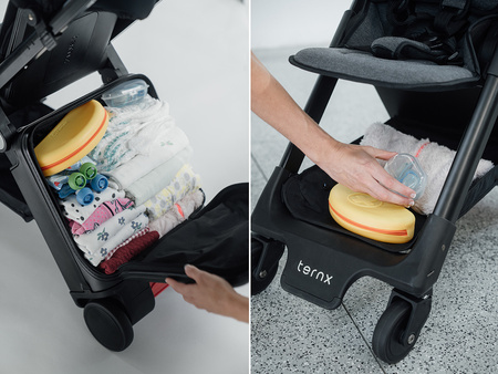 TernX Wózek Podróżny i Walizka Podróżna 2w1 - Czarny