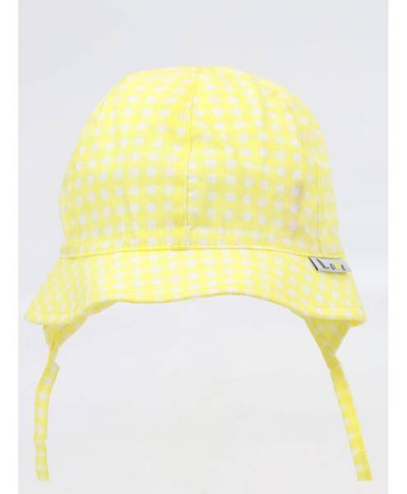 Yoclub! Czapka Letnia z Uszkami Dziewczęca Żółta 40-42 cm