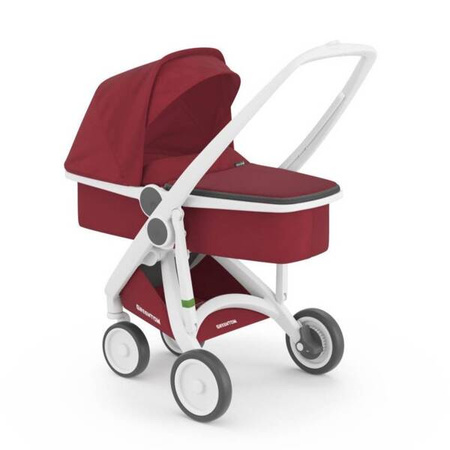 Greentom Wózek Carrycot (v.2.1) White-Cherry