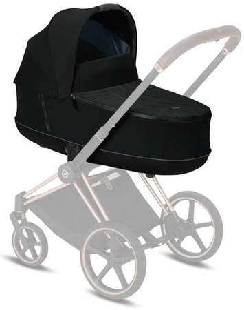 Cybex e-Priam 4.0 Rama ze Stelażem Siedziska + Gondola Wózek Głęboki Eco Onyx Black