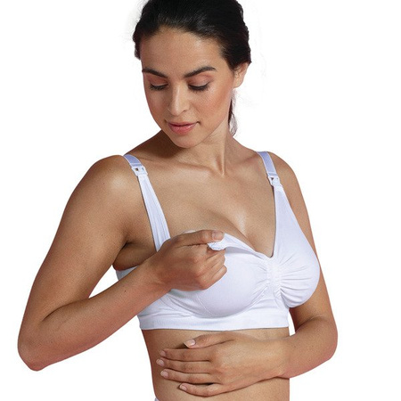 Carriwell 3100 Bezszwowy Biustonosz Do Karmienia Gelwire Biały S