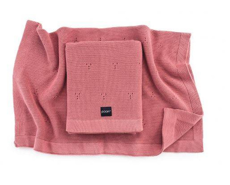 Poofi Kocyk Bawełniany Paris Herbaciana Róża 80x100