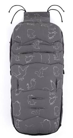 Petite&Mars Śpiworek Zimowy Warmy 4w1 Silvered Grey