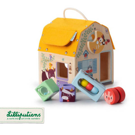 Lilliputiens Drewniany Domek Dźwiękowy 12m+