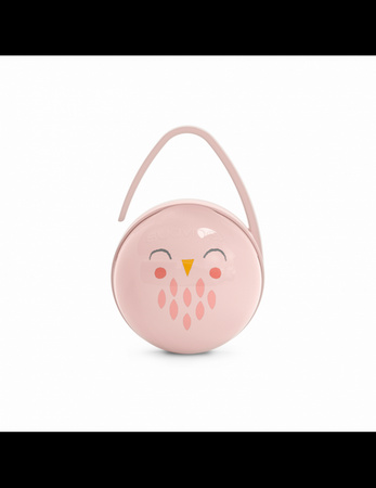 Suavinex Podwójne Etui Na Smoczki Bonhomia Sowa Różowa