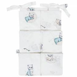 Bonjour Cherie Organizer na Łóżeczko 65x40 cm Misie