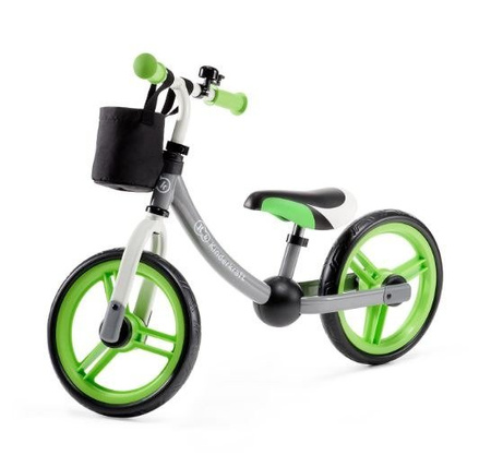 KinderKraft Rowerek Biegowy 2Way Next z Akcesoriami Green/Grey