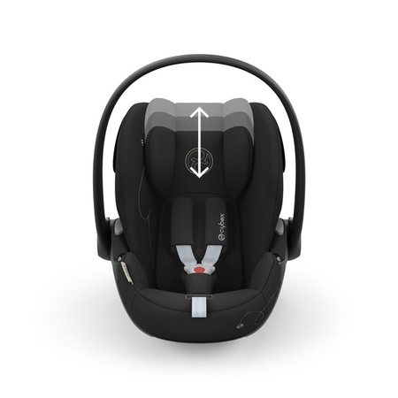 Cybex Balios S Lux Wózek Głęboko-Spacerowy + Cloud G I-Size Fotelik Samochodowy 0-13kg + Baza G + Adaptery Moon Black