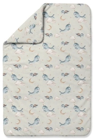 Waldin Kołdra Bambusowa 100x75 Wieloryb Oliwka