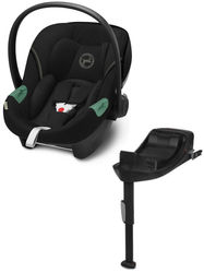 Cybex Aton S2 i-Size Fotelik Samochodowy 0-13kg Moon Black 2023 + Cybex Baza One Isofix
