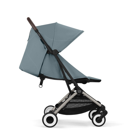 Cybex Orfeo Wózek Spacerowy Rama Taupe Stormy Blue 2025