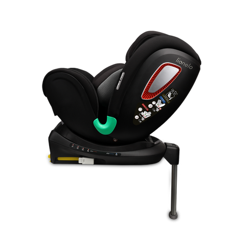 Lionelo Antoon Plus Fotelik Samochodowy ADAC 0-18kg Black Onyx