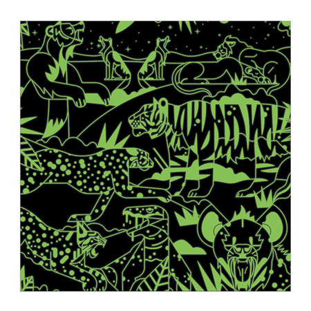 USZKODZONE OPAKOWANIE Mudpuppy Puzzle rodzinne świecące w ciemności Drapieżniki 500 elementów 8+