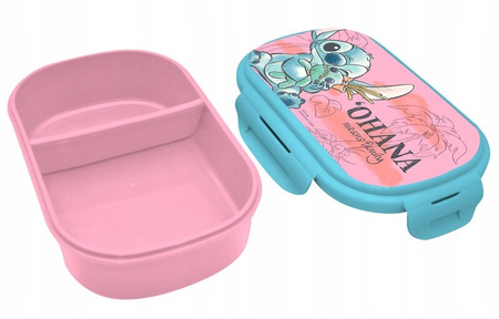 Kids Euroswan Lunchbox Ze Sztućcami - Lilo & Stitch Różowe