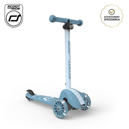 Scootandride Highwaykick 3S Hulajnoga z Systemem Sterowania 2w1 3+ Steel