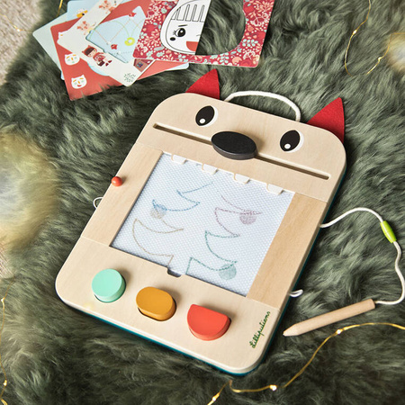 LILLIPUTIENS Drewniana tablica – znikopis Wilk Louis 2 lata+