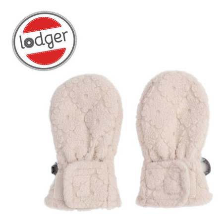 Lodger Fleece Polarowe Rękawiczki Niemowlęce 0-12 msc Jasnobeżowe Birch