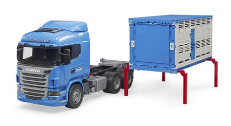 Bruder Scania R Ciężarówka Kontener z Figurką Krowy