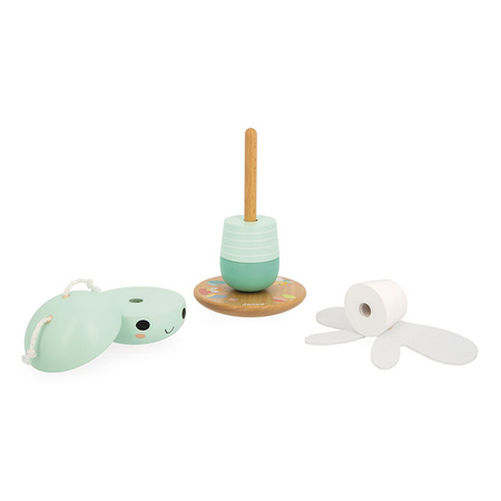 Janod Układanka piramida drewniana Ważka Pure 12 m+