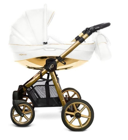 Babyactive Mommy Glossy Wózek Głęboko-Spacerowy 2w1 White/Gold