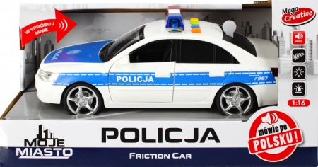 Mega Creative AUTO POLICJA B/O 29X15X12 MOJE MIASTO MIX