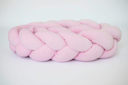 SenLove Ochraniacz do Łóżeczka Warkocz 180cm Różowy