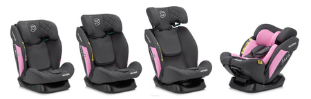 Sesttino SecurePro Fotelik Samochodowy Pink 0-36 kg