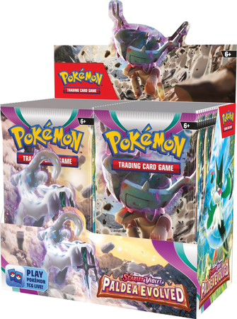 Rebel Karty Pokémon TCG: Scarlet & Violet - Paldea Evolved - Booster Box Mix Wzorów